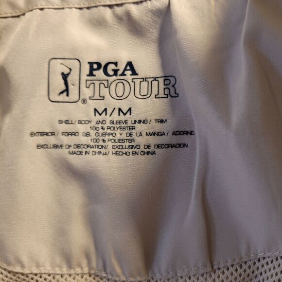 "PGA" men's jacket Size: medium pullover,partial front zipper Pre-owned - Picture 5 of 6